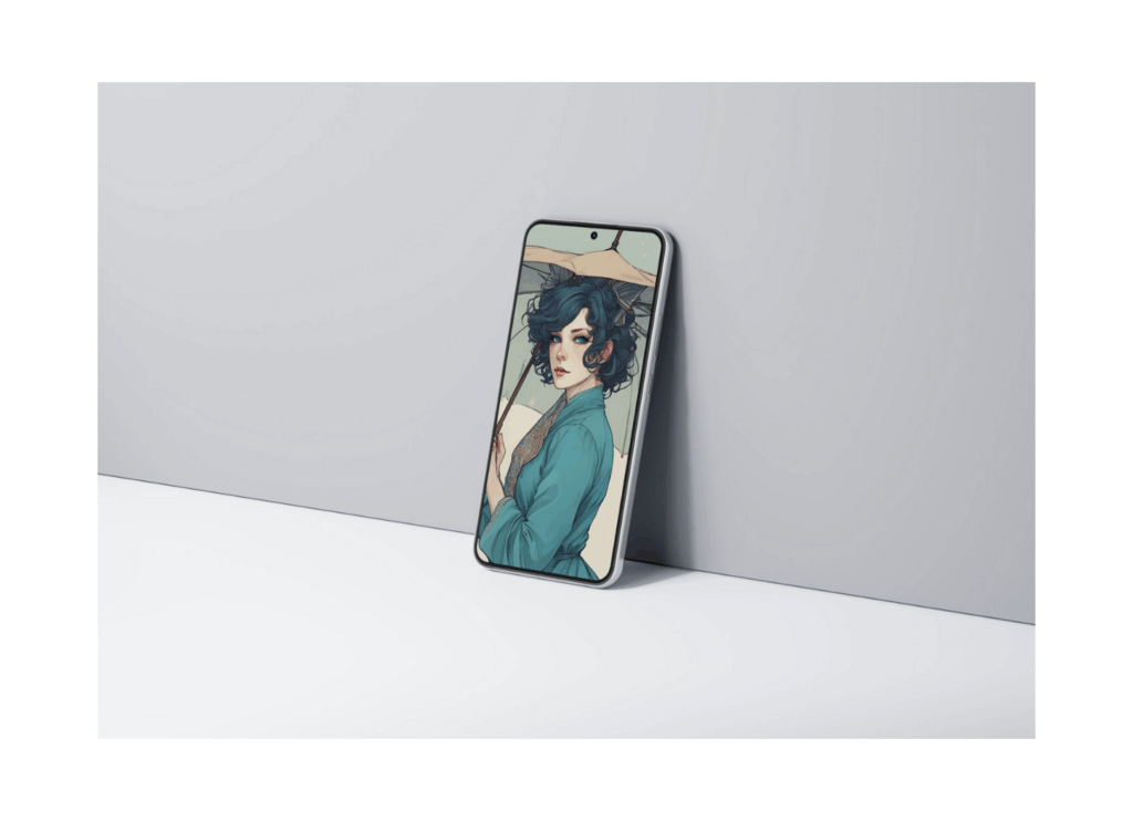 【月は唄い、星は夢見る】moonstar星奈　初のオンラインギャラリー展。星座を擬人化したイラストが室内に飾られている。第三部：星は廻る