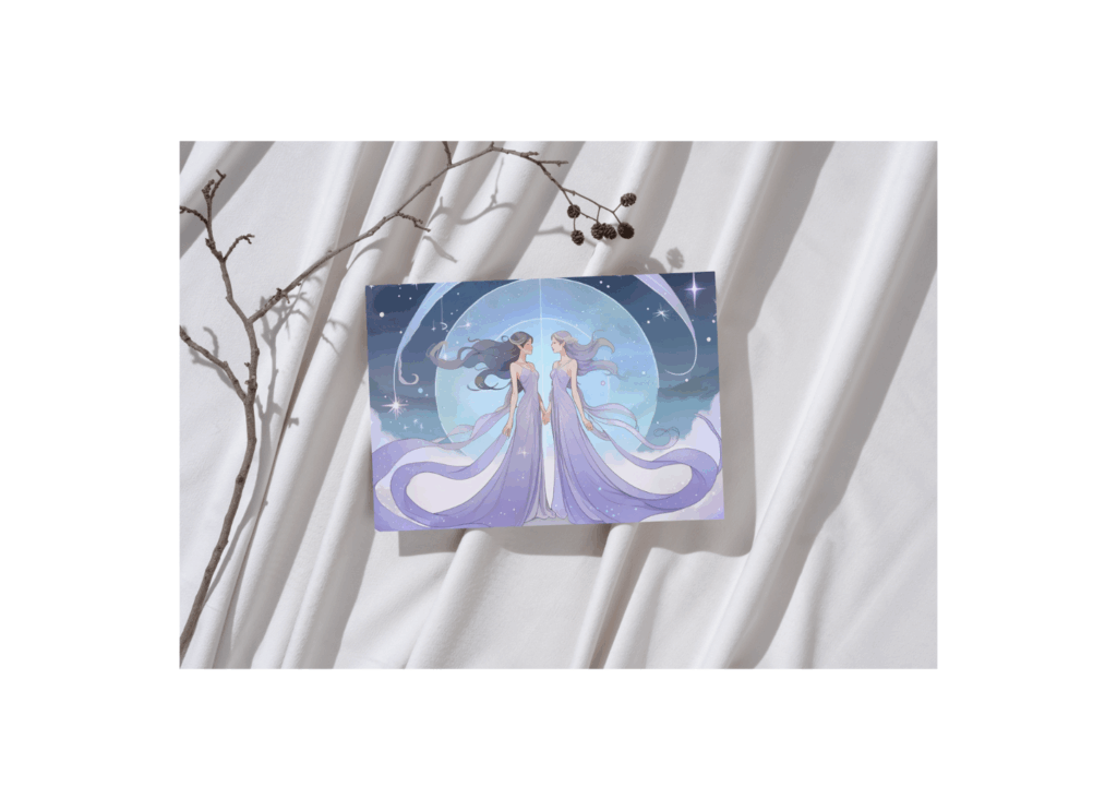 【月は唄い、星は夢見る】moonstar星奈 初のオンラインギャラリー展。星座を擬人化したイラストが街中に飾られている。第二部。